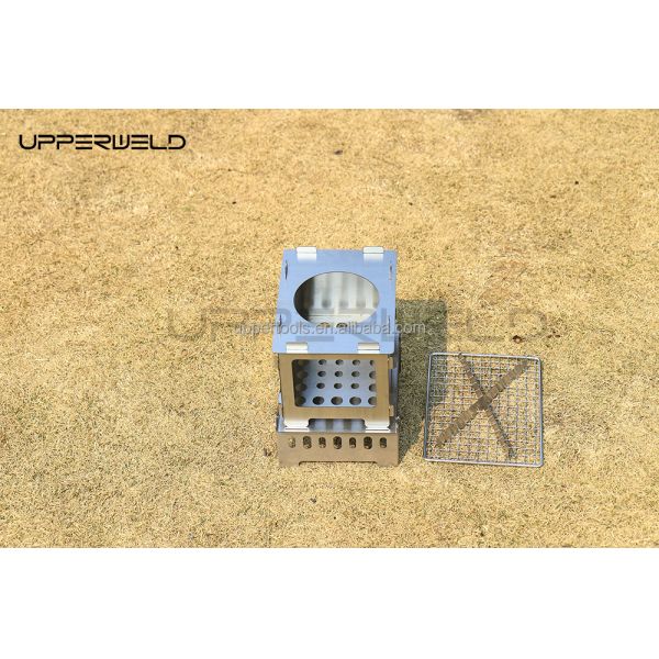 304 Stainless Steel Portable BBQ Grill for Hiking Camping Picnic Outdoor Cooking Tool