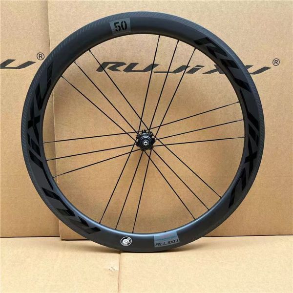 Pillar Spokes RUJIXU G3 Carbon Toray T800 700C Ceramic Bearing Road V-brake Clincher Bike Wheelset Black matte Finish