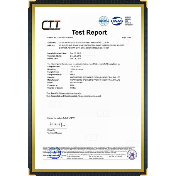 DADI Food Grade Olive Oil Small Tin With CMYK or Offset Printing Food Oil Can