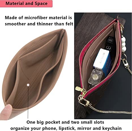 ‎Neverfull GM MM Microfiber Travel Cosmetic Luxury Brand Handbags 1.76 Ounces