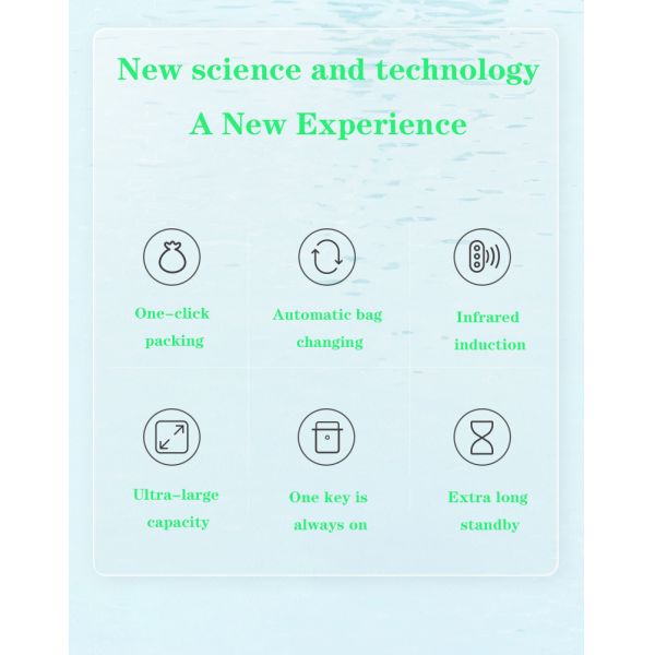 Wholesale Living Room Bathroom Kitchen Smart Trash Can Sensing Home Automatic Packing Bag Change