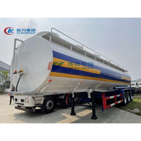 SGS 3 Axle 40000L Q235 Steel Fuel Tanker Semi Trailer