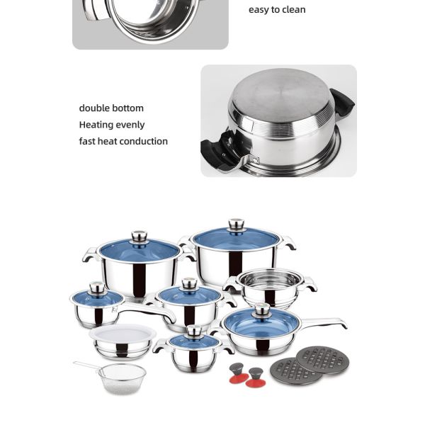 Wholesale Kitchen Non Stick Cookware Set Non Stick Cooking Utensil Set Stainless Steel Nonstick Cookware Sets