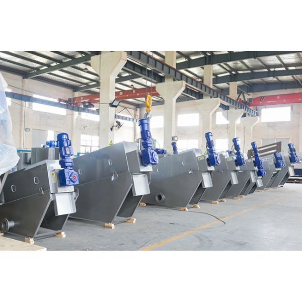 120kg/H Multidisk Screw Press Filter Sludge Dehydration Sewage Treatment Plant Process