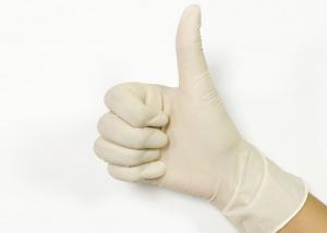 Quality Hospital Nitrile Medical Examination Gloves / White Disposable Exam Gloves wholesale