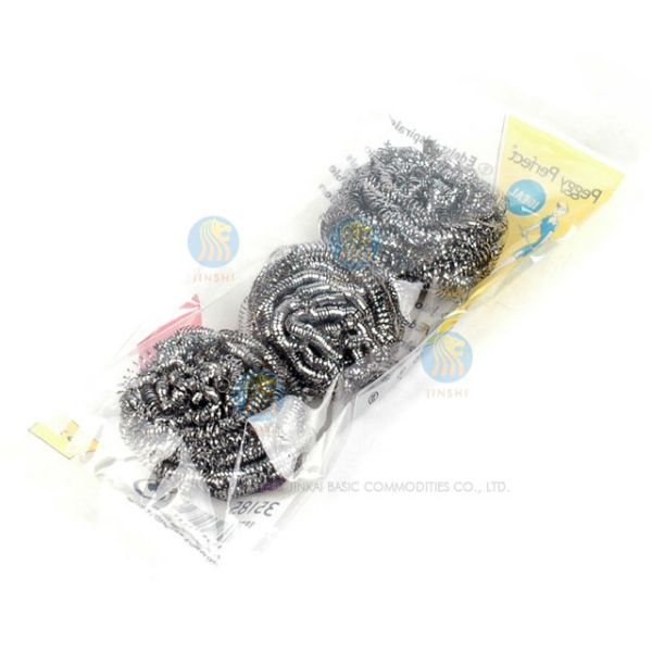 Household Cleaning Stainless Steel Scrubbers / Spiral Clean Steel Wire Ball