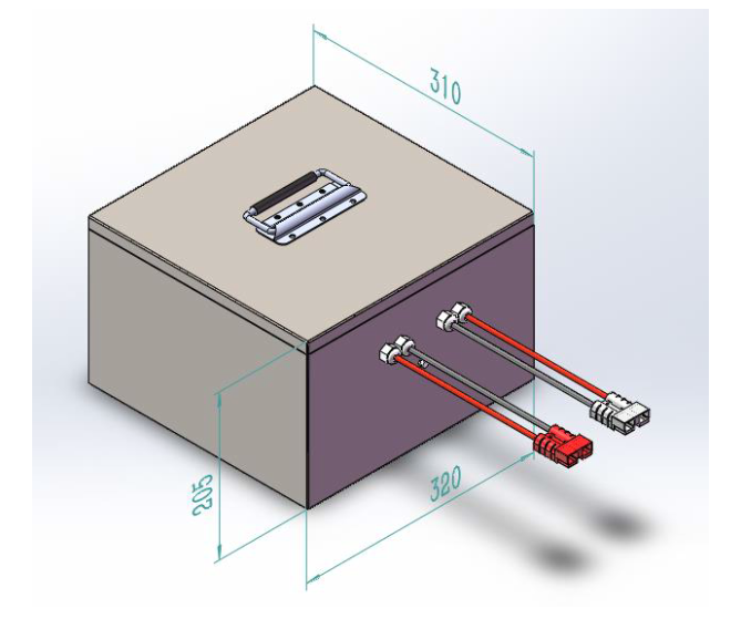 25.6V 100AH Rechargeable Lithium Ion Battery Pack For Warehouse Ride On Auto Floor Road Sweeper Truck