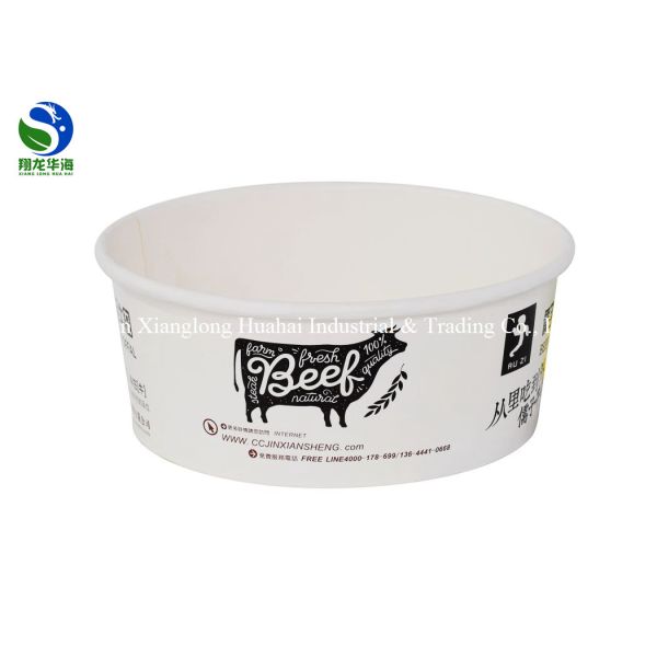 Biodegradable Eco friendly Kraft Salad Paper Bowl with Paper Lid