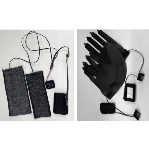 Black cloth wrapped 18650 li ion batterie pack 2S1P 7.4V 2000mAh 2200mAh 2600mAh 3500mAh battery packs for heated gloves