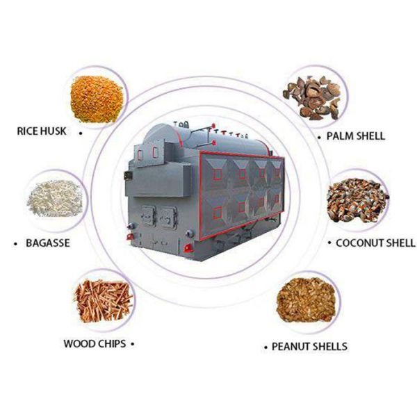 Commercial Durable Wood Steam Boiler Fire / Water Tube High Thermal Efficiency