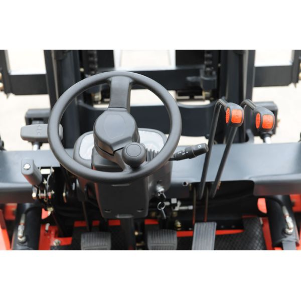 3.5 Ton Electric Powered Forklift , Hand Operated Electric Forklift 80V/500Ah AC Battery