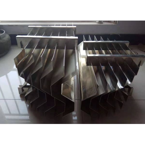SS304 Corrugated Plate Vane Pack Mist Eliminator 170mm Net Height