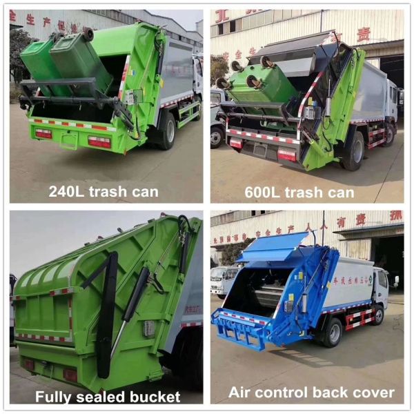 HOWO Waste Removal Compressor Compression Compressed Basement Garbage Truck