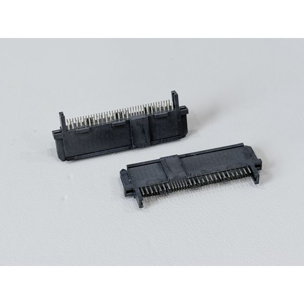 SAS 68-Pin Female Solder-Type Connector 180° | 30U" Gold Electronic Signal Terminal for Wire, Cable, Automotive, Server & PCB Transmission