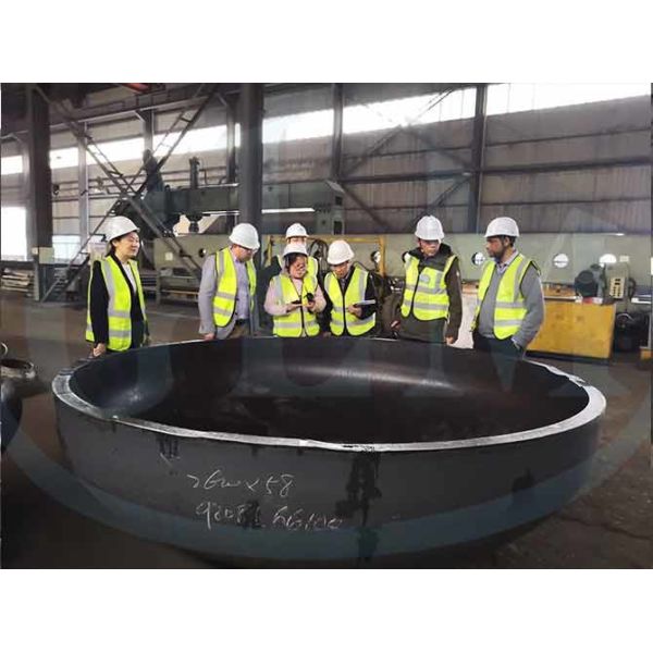 P355 GH EN10028-2 Flat Bottom Dish 2550mm Diameter 50mm Thick ISO 9001