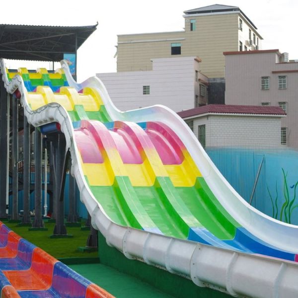 Outdoor Playground Equipment Fiberglass Water Park Slides
