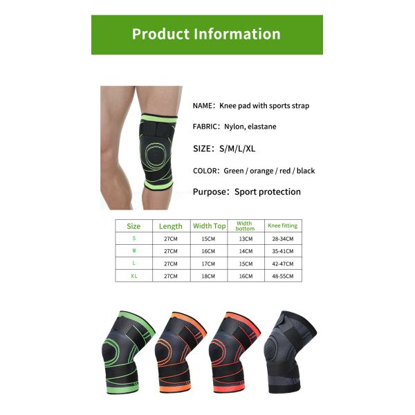 Fitness Outdoor Knitted Sports Knee Pads Washable Running Compression Knee Sleeve