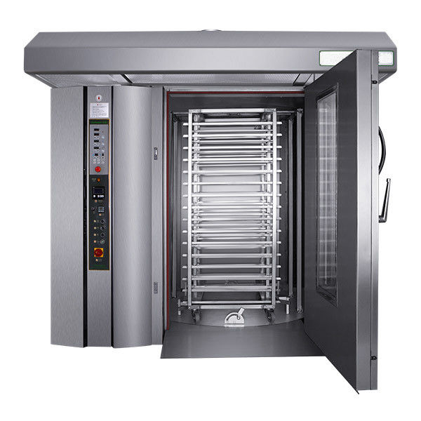Rotating Convection Industrial Baking Oven Digital Timer 3500kg Low Exhaust Emission