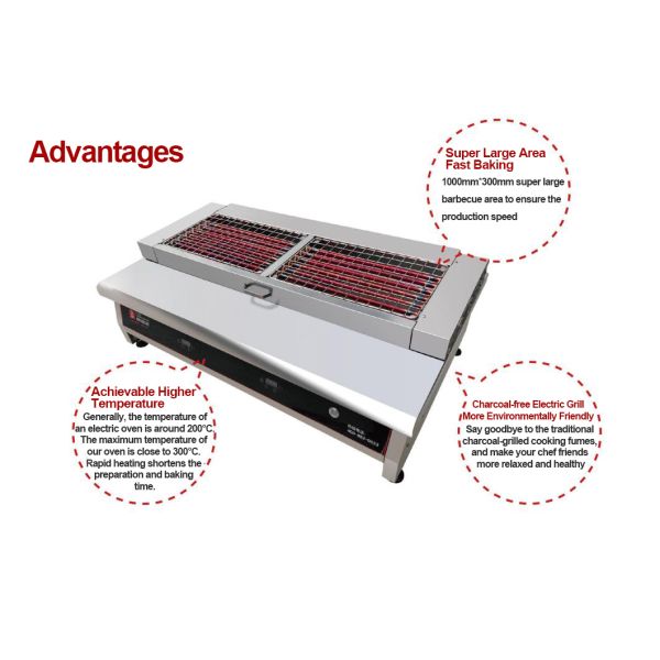 380V Commercial Barbecue Grills BBQ Canteen Commercial Catering Equipment