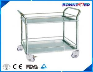 Quality BM-E3013 Medical Hospital Furniture Stainless Steel 2-layers Surgical Instrument Trolley wholesale
