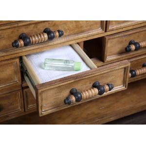 Heat Resistant Granite Bathroom Vanity , Double Sink Bathroom Vanity Elegant