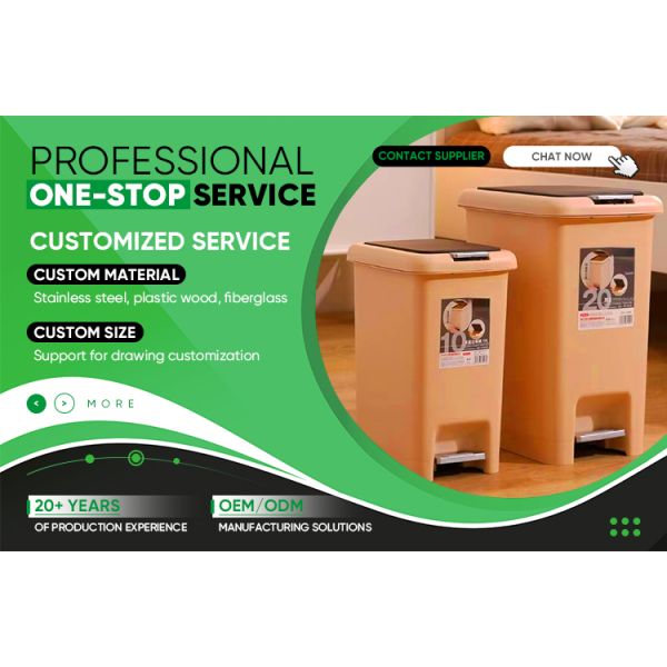 Square Household Bathroom Living Room With Lid Kitchen With Lid Foot Pedal Trash Can Square