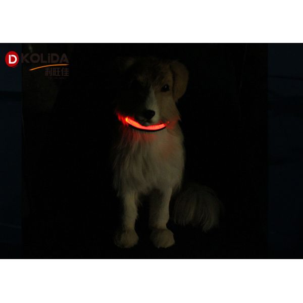 LED Glow In The Dark Night Safety LED Dog Collar Leash Adjustable 3 Flash Modes