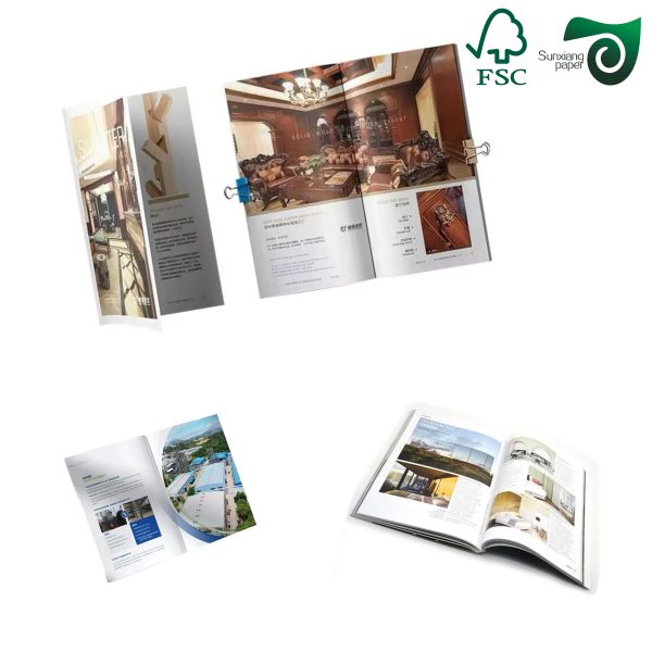 120gsm 300gsm Double Sided Gloss Art Paper 72cm 102cm FSC Glossy Art Paper