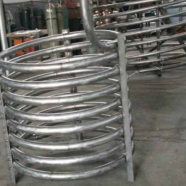 Copper Coil Tube Heat Exchanger Titanium Vertical Immersion Heat Exchanger