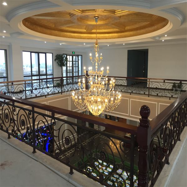 Balcony Deck Aluminium Staircase Railing Balustrade Iron Handrails For Outdoor Steps