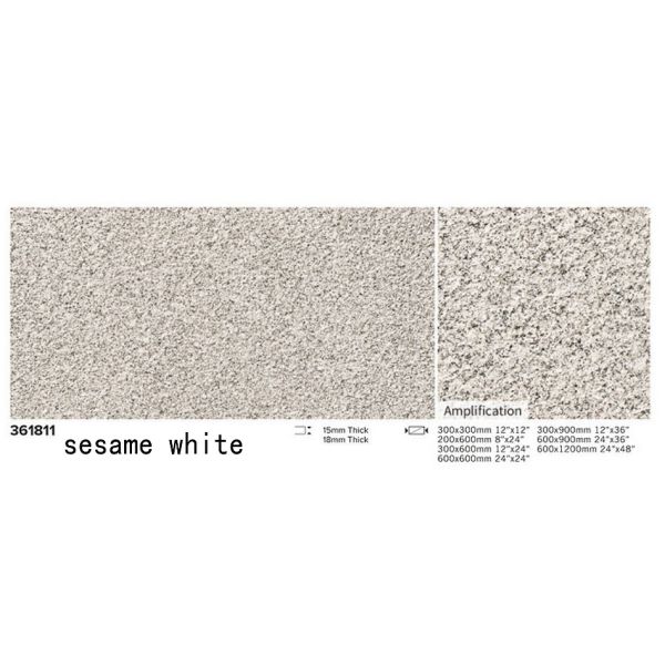 Flamed Surface Outdoor Clay Paving Tile 600x1200mm 15mm