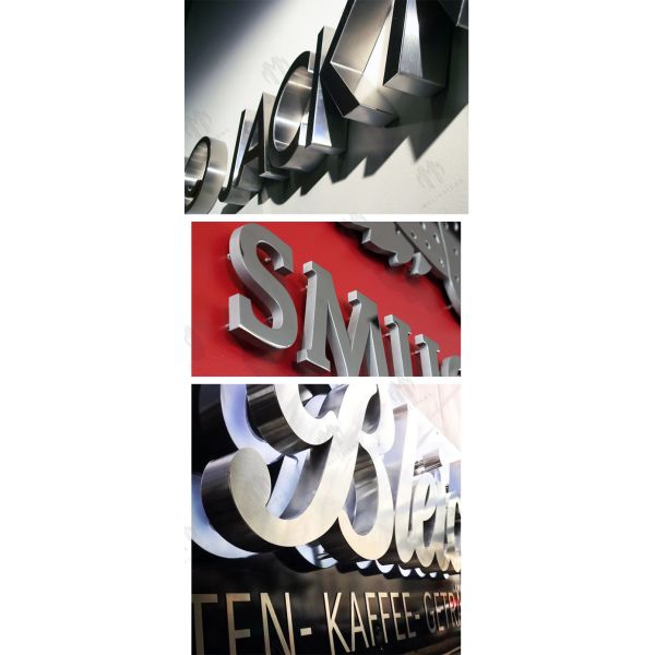 High Strength Stainless Steel Channel Letters Different Colors Corrosion Resistance