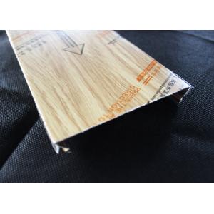 Quality Wooden C - shaped Closed Aluminium Strip Ceiling Straight / Beveled angle wholesale