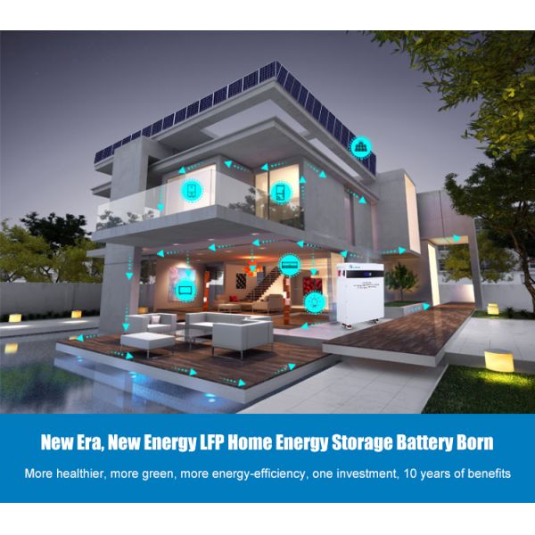 48V 51.2V Solar Energy Battery Power LifePO4 Battery 10KW 200ah For Home Use