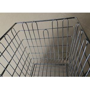 Stainless Kitchen Cabinet Metal Wire Basket / Vegetable Storage Basket