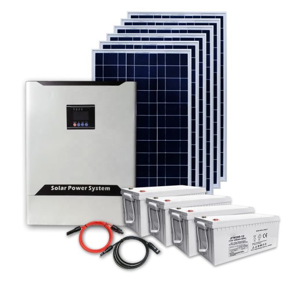 Home Hybrid Solar Power PV System 1KW 5KW 10KW 20KW Off Grid Solar Panel System For Home Energy Storge