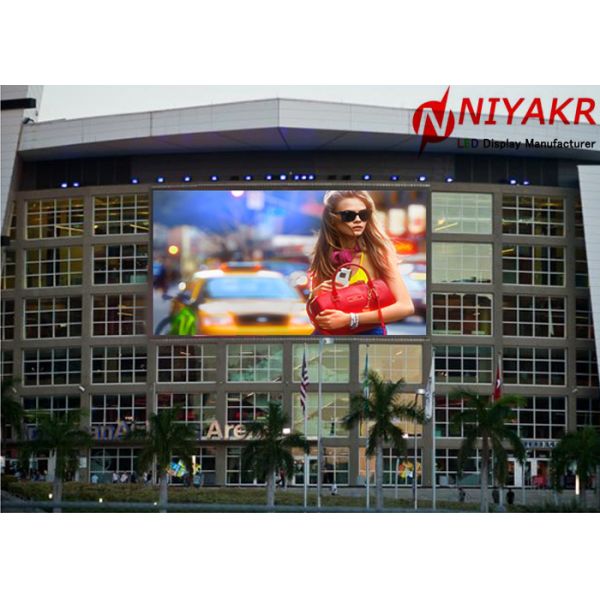 Waterproof SMD3535 P6 Outdoor Full Color LED Display Screen 15625 Dots/sqm