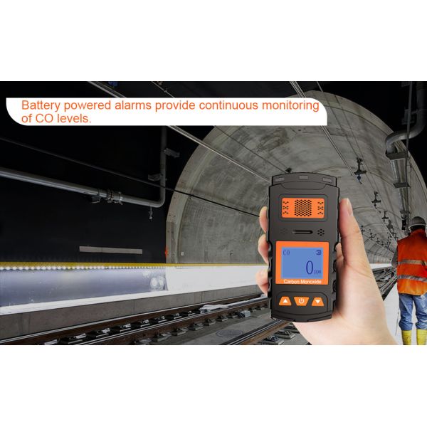 Continuous Portable Carbon Monoxide Alarm Detector With Alarm Logger 1000ppm