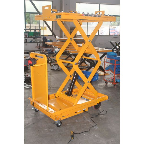 500kg 1102lbs Roller Lift Table Roller Ball Lift Table Mobile Scissor Lift Electric Trucks