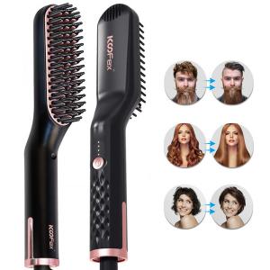 Multifunctional Beard Straightener Comb Brush Electric Frizz Proof