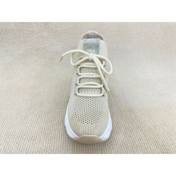 Lacing And Heightening Comfortable Platform Loafer Heels White