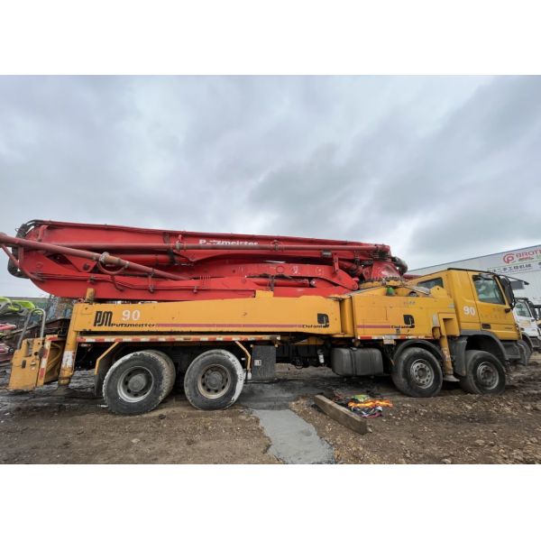Good Original Condition 46m Putzmeister Concrete Pump Truck Boom Pump on Mercedes Benz Heavy Equipment