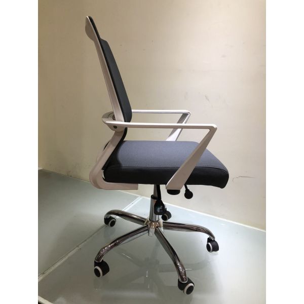 Rotatable Waist Support 50cm Mesh And Fabric Task Chair