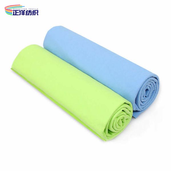 Reusable Microfiber Wipes 220gsm Medium Size 50x60CM Green Blue Microfiber Suede Cloth