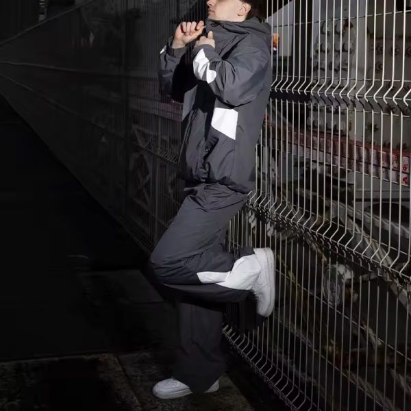 Clothing Manufacturer Custom Wind Breaker Track Suit Nylon Jacket Sweatpants Track Pant Jogging Suit Sweats Pant Suit Tracksuit