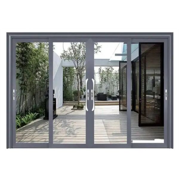 North American Standard Heavy Duty Aluminum Sliding Doors For Commercial Buildings