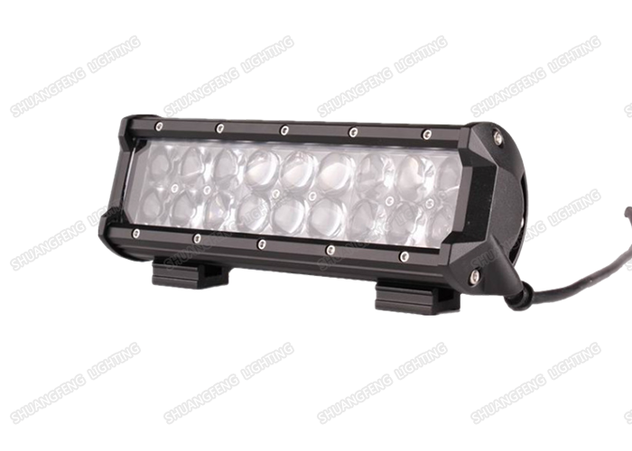 High Power 4D HD Lens Double Row LED Light Bar Waterproof 54w With Aluminum Housing
