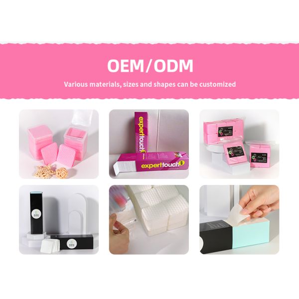 300pcs 350pcs 500pcs Nail Cotton Pads Nail Polish Remover Cotton