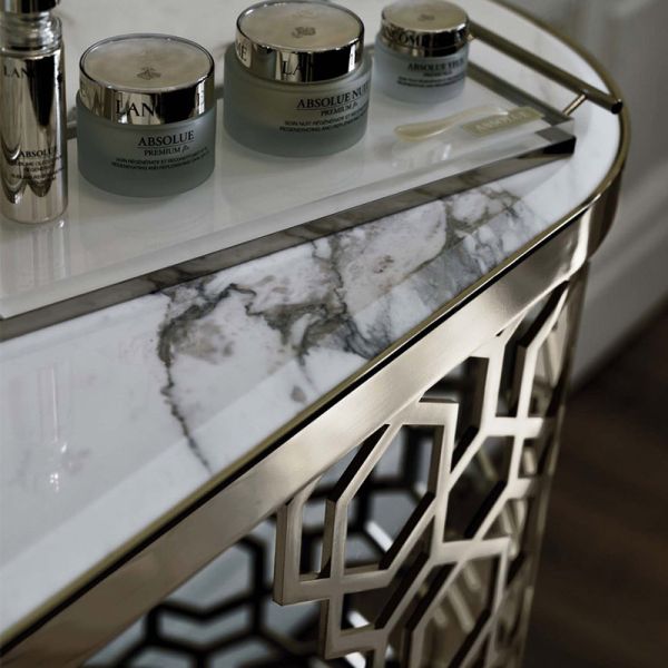 Corridor Bar Cabinet Console Table 0.4m Marble Sideboard Buffet