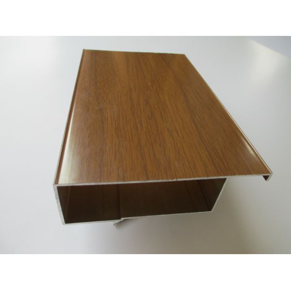 Cherry Wood Grain Modular Kitchen Aluminium Profile For New Chinese Decoration